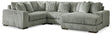 Lindyn Fog 4-Piece Sectional with Chaise