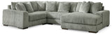 Lindyn Fog 4-Piece Sectional with Chaise