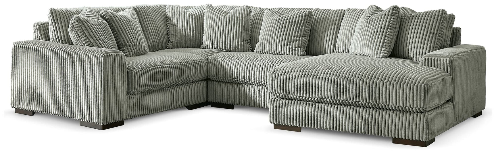 Lindyn Fog 4-Piece Sectional with Chaise