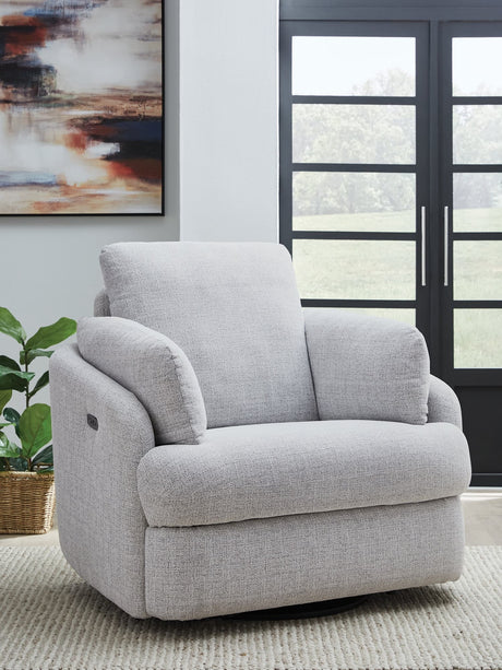 Alainmont Next-Gen Nuvella Stone Next-Gen Nuvella™ Swivel Power Recliner