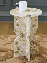 Treygan Beige Accent Table