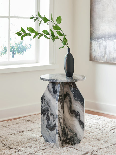 Wrenlane Black/White/Taupe Accent Table
