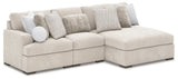 Cuddle Plush Arctic 3-Piece Sectional with Chaise