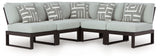 Beachloft Black/Gray 5-Piece Outdoor Sectional
