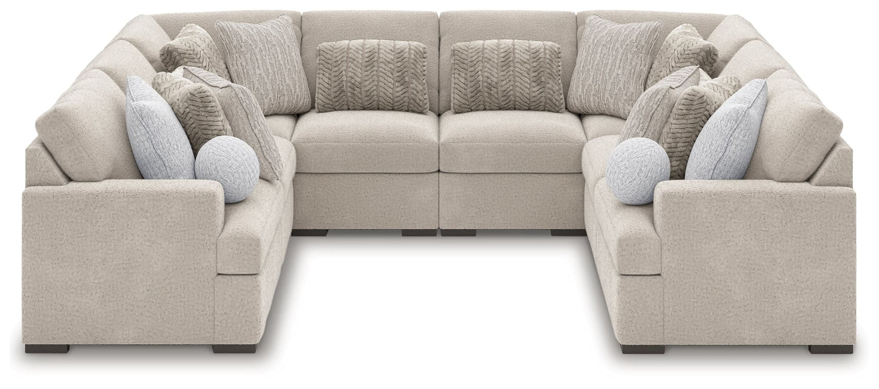 Cuddle Plush Arctic 10-Piece Sectional