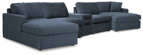 Modmax Ink 5 Piece Sectional with Audio Console