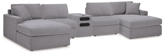 Modmax Granite 5 Piece Sectional with Audio Console