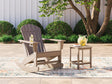 Sundown Driftwood Treasure Outdoor Chair with End Table