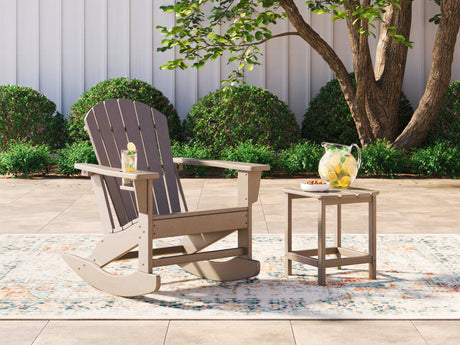 Sundown Driftwood Treasure Outdoor Chair with End Table