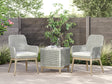 Seton Gray Creek 2 Outdoor Chairs with End Table