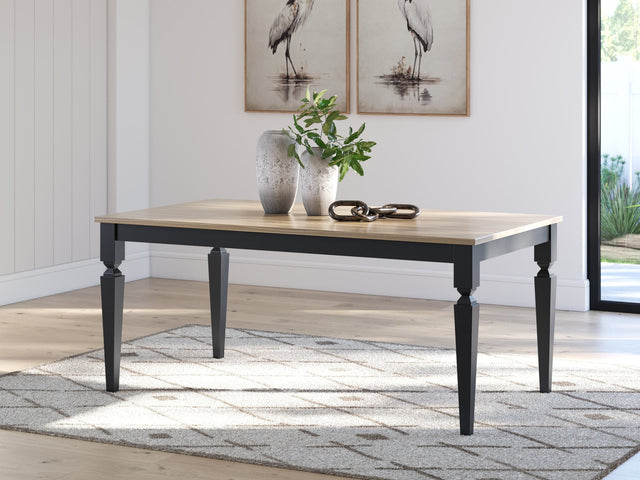 Brenkerton Grayish Brown/Black Dining Table