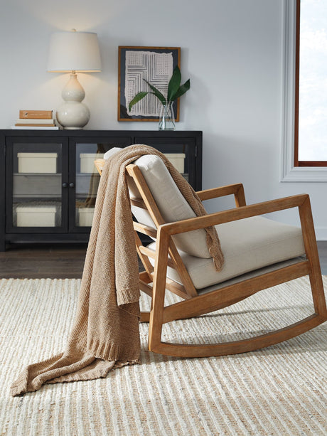 Anawood Gold Chenille Throw (Set of 3)