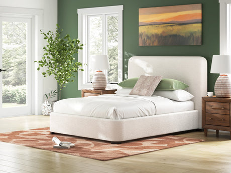 Brintstreet Beige Next-Gen Nuvella™ Queen Upholstered Bed