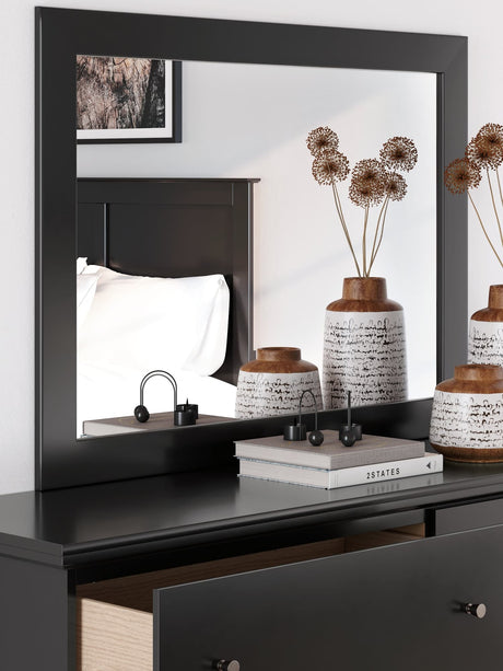 Maribel Black Bedroom Mirror