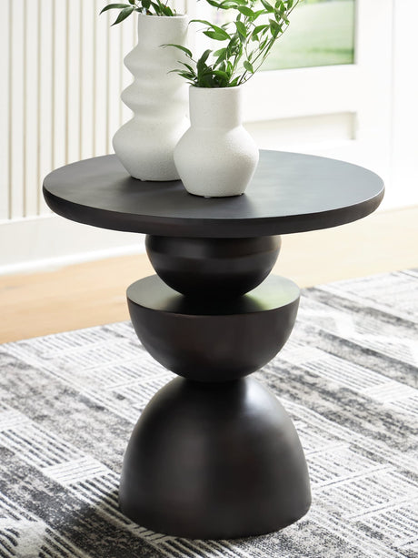 Kurtson Bronze Finish Accent Table
