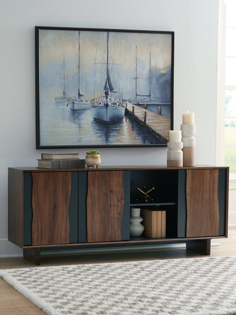 Welby Brown/Charcoal Accent Cabinet