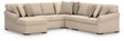 LadyMae Twill Performance Fabric,Next-Gen Nuvella™ 5-Piece Sectional with Chaise