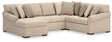 LadyMae Twill Performance Fabric,Next-Gen Nuvella™ 4-Piece Sectional with Chaise
