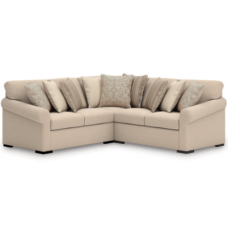 LadyMae Twill Performance Fabric,Next-Gen Nuvella™ 3-Piece Sectional