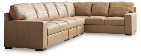 Bandon Toffee Leather 4-Piece Sectional