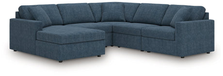 Modmax Ink Performance Fabric,Next-Gen Nuvella™ 5-Piece Sectional with Chaise