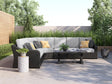 Beachcroft Black/Light Gray 5-Piece Outdoor Sectional