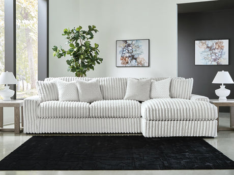 Stupendous Alloy Velvet 2-Piece Sectional with Chaise