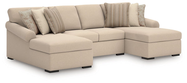 LadyMae Twill Performance Fabric,Next-Gen Nuvella™ 3-Piece Sectional with Chaise