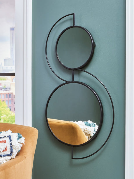 Shayham Black Accent Mirror