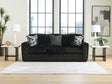 Midnight-Madness Onyx Velvet Sofa