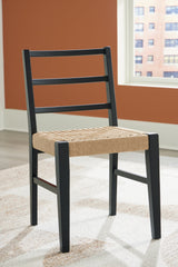 Isanti Light Brown/Black Dining Chair