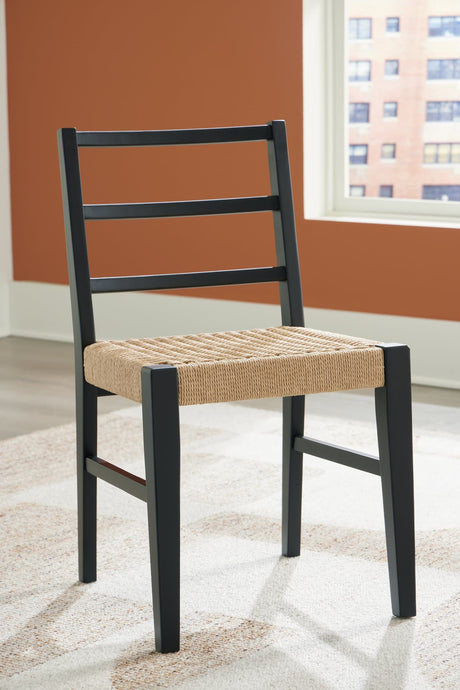 Isanti Light Brown/Black Dining Chair