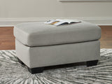 Greenbriar Smoke Velvet Ottoman