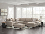 Seyler Lane Hemp Chenille 3-Piece Sectional with Chaise