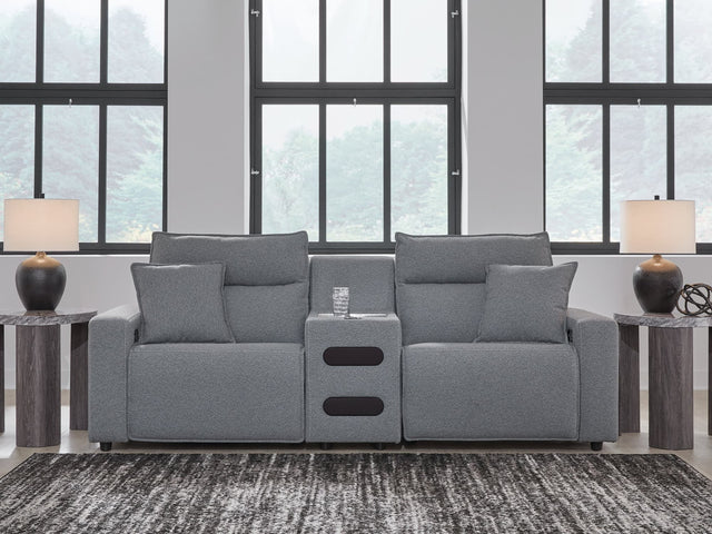 ModMax II Salt and Pepper Next-Gen Nuvella™ 3-Piece Power Reclining Sectional
