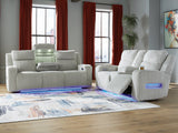 Forest Alloy Lake Sofa and Loveseat