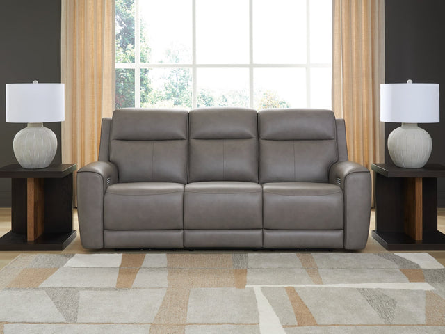 5Z-Comfort Coin Leather Power Reclining Sofa