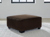 Kimlee Chocolate Velvet Oversized Accent Ottoman