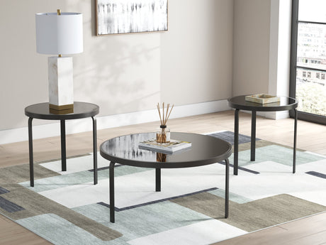 Dorylin Black Table (Set of 3)