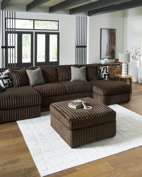 Midnight-Madness Chocolate Velvet Super Chaise