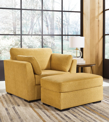Keerwick Sunflower Chair and Ottoman