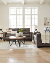 Barlin Umber Mills Sofa and Loveseat