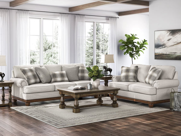 Clearbrooke Sandstone Sofa and Loveseat