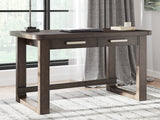 Breckington Dark Brown Home Office Desk with Chair