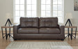 Barlin Mills Umber Faux Leather Sofa