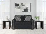 Jasmine Peaks Coal Chenille Loveseat