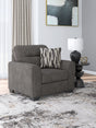 Olten Graphite Chenille Oversized Chair