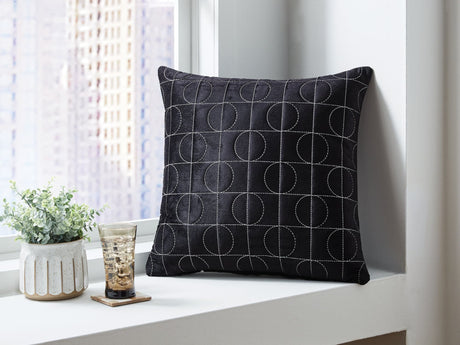 Kydner Black/Silver Pillow (Set of 4)