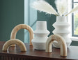 Maddwarth White/Natural Brown Accessory Set (Set of 5)