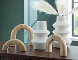 Maddwarth White/Natural Brown Accessory Set (Set of 5)
